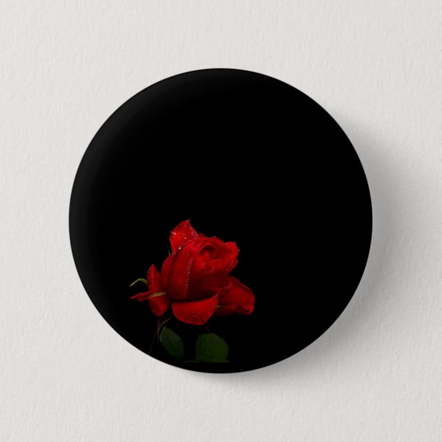 Roses Are Red 6 Cm Round Badge (Front)