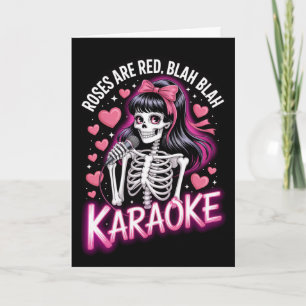 Roses Are Red Blah Karaoke Anti Valentine  Card