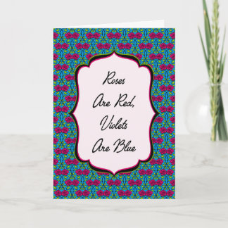 Roses Are Red - I Miss You - Greeting Card