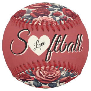 Roses are Red (personalise) Softball
