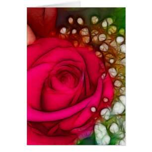Roses Are Red Pink Fuschia Artistic & Unique