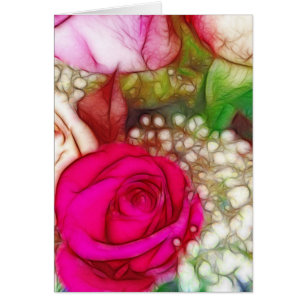 Roses Are Red Pink Fuschia Artistic & Unique