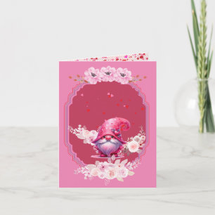 "Roses are Red" Valentine's Day Gnome Greeting Card