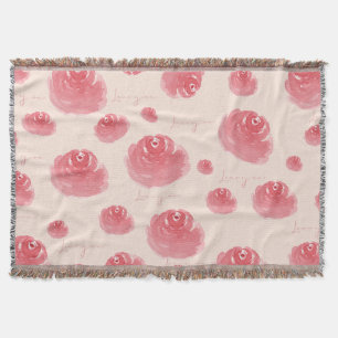 Roses are Rosy~ Throw Blanket
