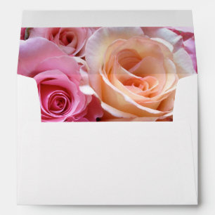 Roses arranged envelope