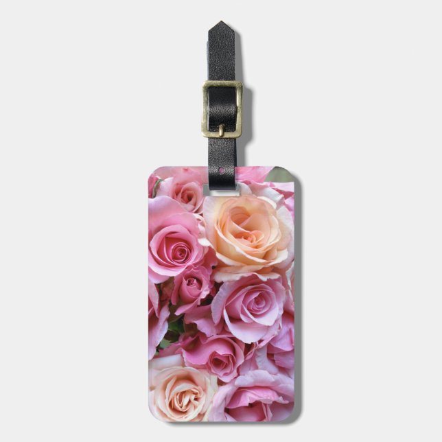 Roses arranged luggage tag (Front Vertical)