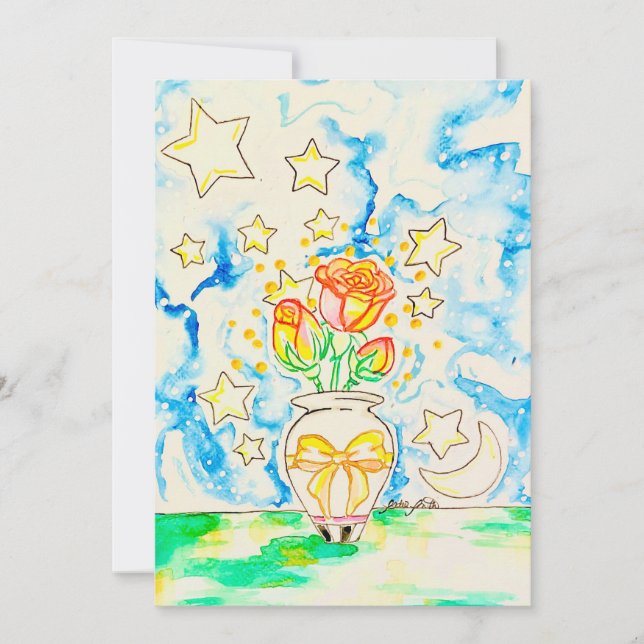 Roses Art Invitation (Front)