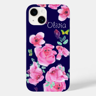 Roses at Night Under a Street Lamp Postcard Case-Mate iPhone 14 Case