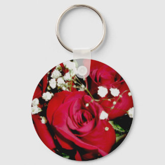 Roses & Baby Breath Keychain