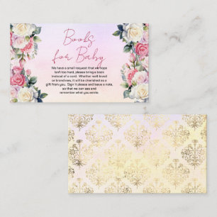 Roses Baby in Bloom Floral Books for Baby Enclosure Card