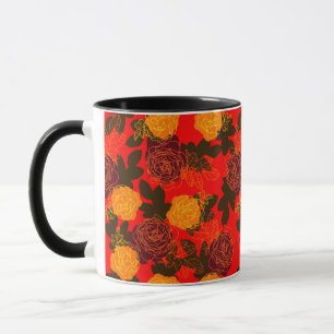 Roses bold red  mug