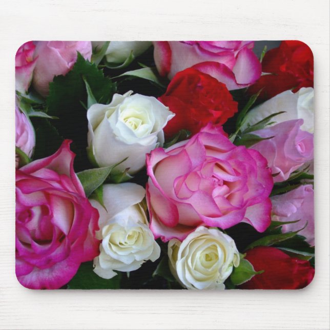 Roses Bouquet Mouse Pad (Front)