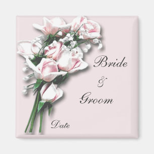 Roses Bride&Groom Magnet
