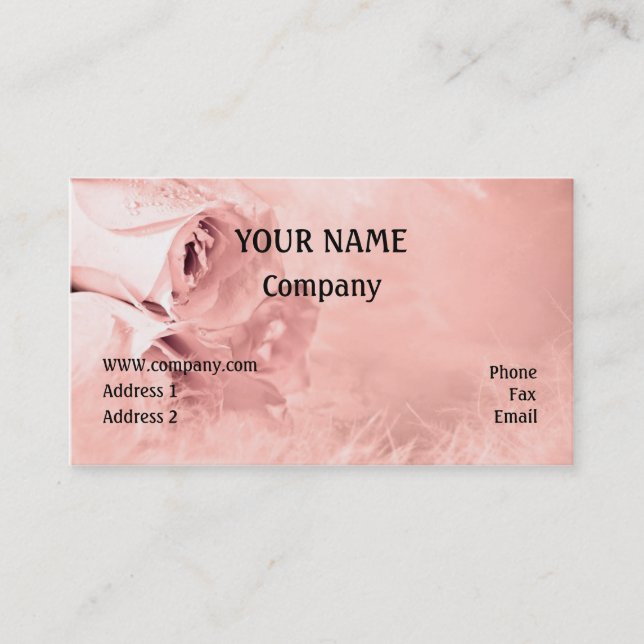 Roses Business Card (Front)