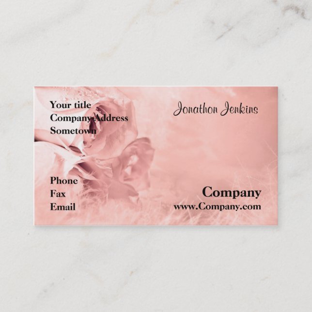 Roses Business Card (Front)