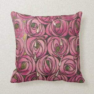 Roses by Charles Mackintosh Throw Pillow