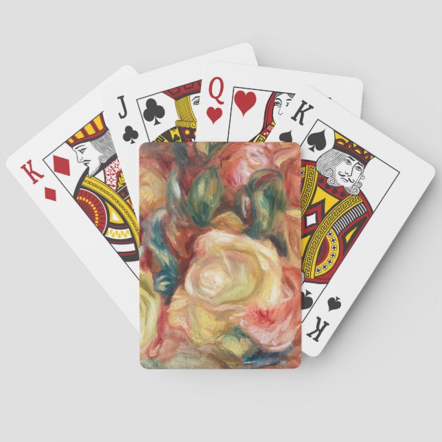 Roses by Pierre-Auguste Renoir Playing Cards (Back)