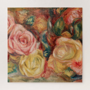 Roses by Renoir Impressionist Painting Jigsaw Puzzle