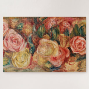 Roses by Renoir Impressionist Painting Jigsaw Puzzle