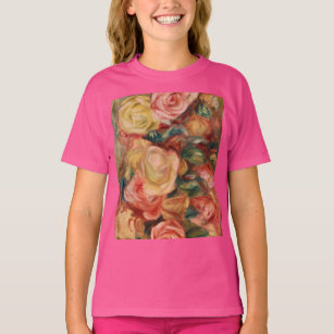 Roses by Renoir Impressionist Painting T-Shirt