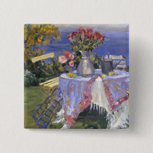 Roses by the Sea 15 Cm Square Badge