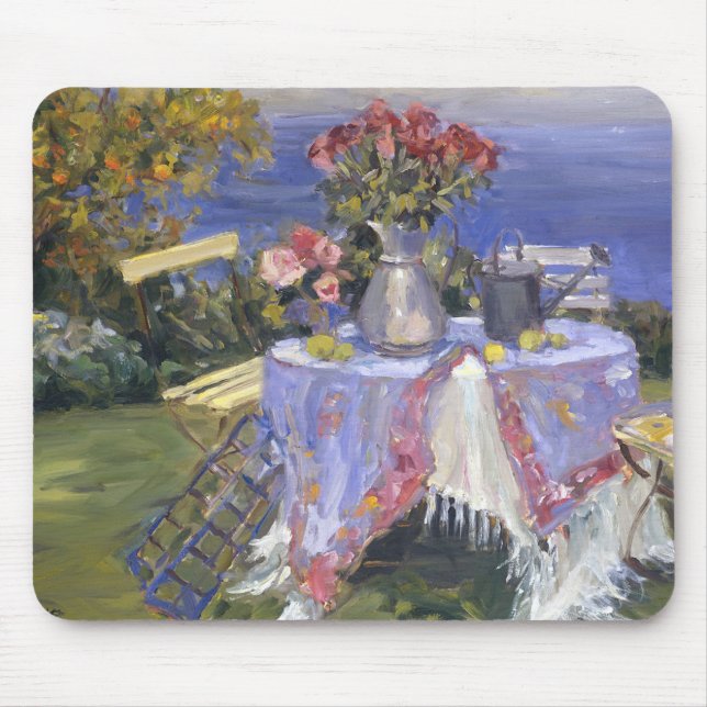 Roses by the Sea Mouse Pad (Front)
