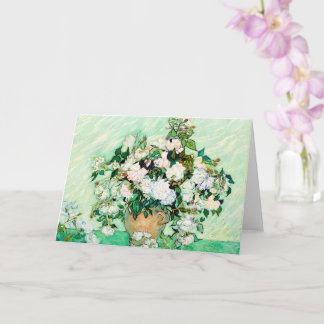Roses by Vincent van Gogh Card