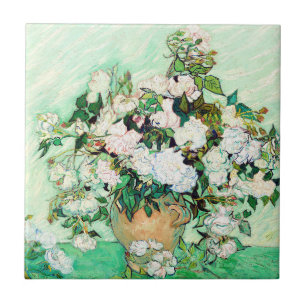 Roses by Vincent van Gogh Ceramic Tile