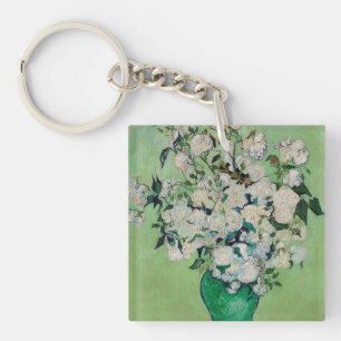 Roses by Vincent Van Gogh Key Ring