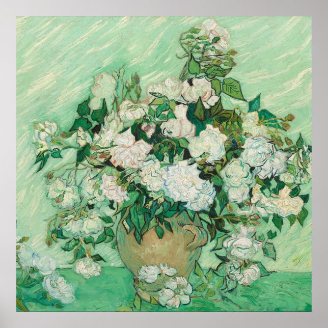 Roses by Vincent Van Gogh Poster (Front)