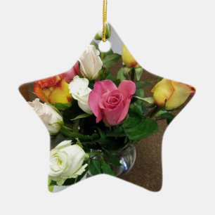 Roses Ceramic Ornament
