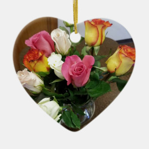 Roses Ceramic Ornament