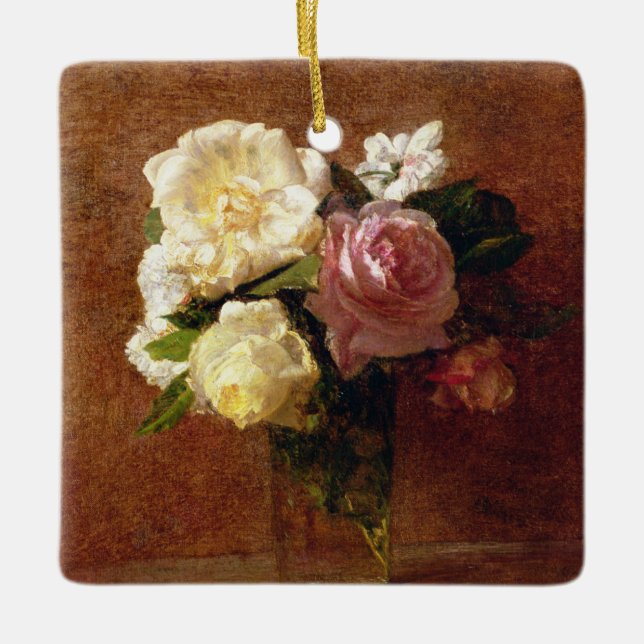 Roses Ceramic Ornament (Front)