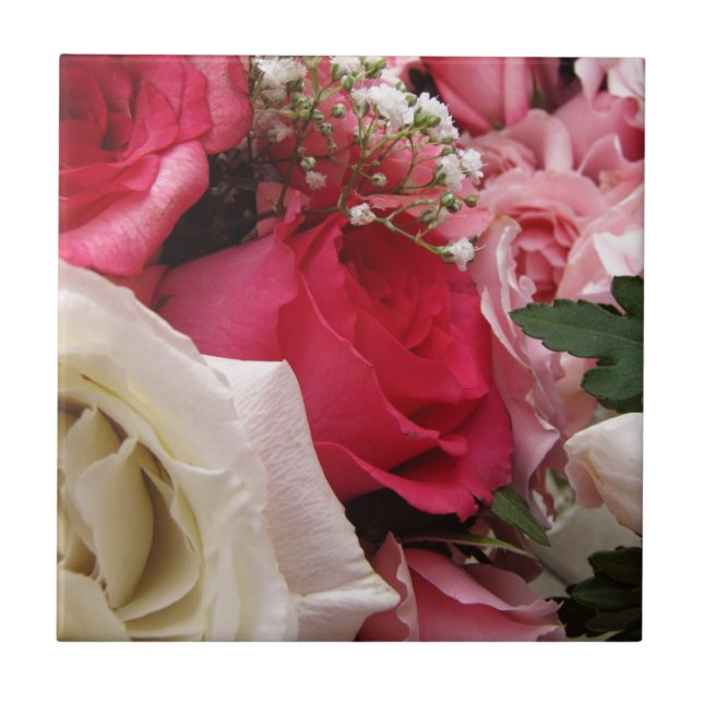 Roses Ceramic Tile (Front)