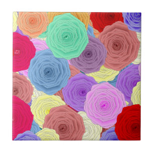 Roses Ceramic Tile