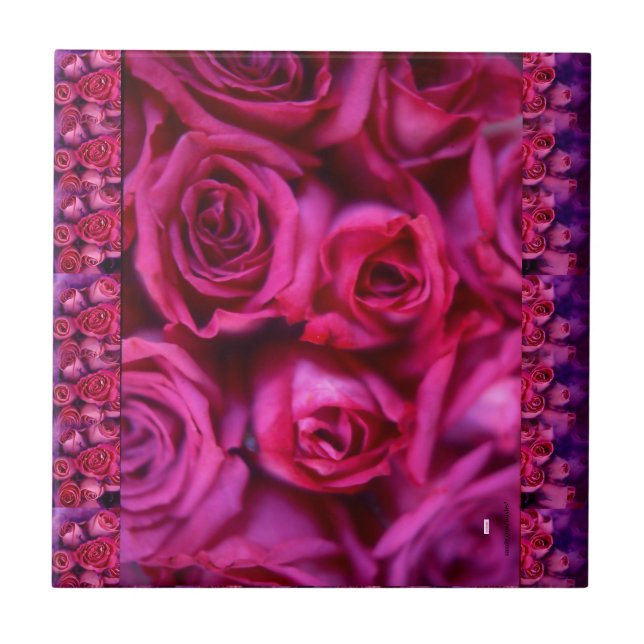 Roses Ceramic Tile (Front)
