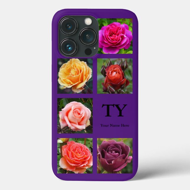 Roses Collage #1-3 iPhone 13 Pro Case (Back)