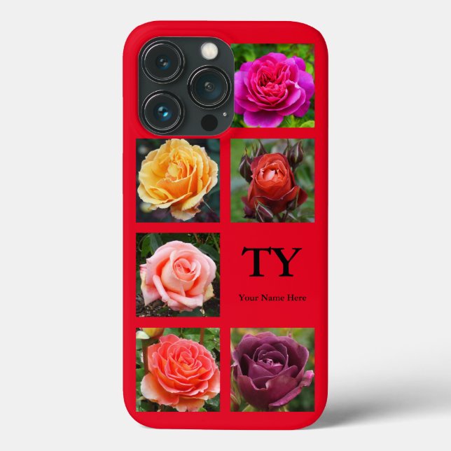 Roses Collage #1 Red iPhone 13 Pro Case (Back)