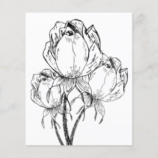 Roses Coloring Sheet