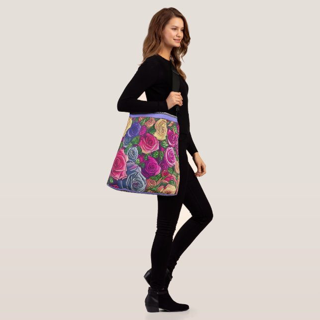 Roses Crossbody Bag (On Model)