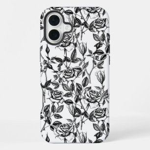 Roses drawing iPhone 16 plus case