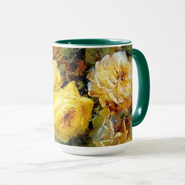 Roses, famous painting, mug (Front Right)