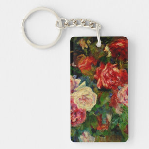 Roses, famous Renoir painting, Key Ring