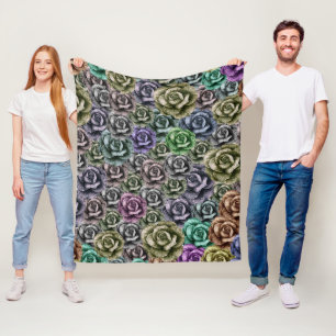 ROSES FLORAL AESTHETIC STYLE FLEECE BLANKET