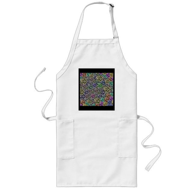 ROSES FLORAL AESTHETIC STYLE LONG APRON (Front)
