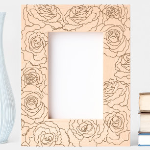 Roses Floral Botanical Etched Frames