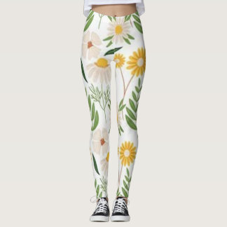 Roses floral green red Leggings lifewomenstyle
