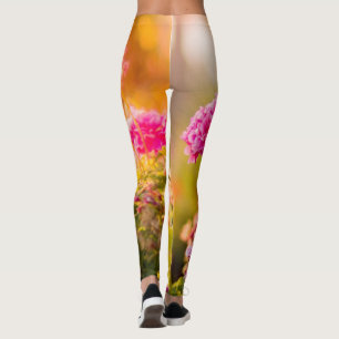 Roses floral green red Leggings lifewomenstyle
