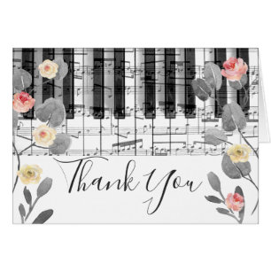roses floral music piano thank you