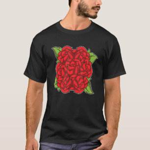 Roses Flower Blossoms Plant Gardener Beautiful Bot T-Shirt